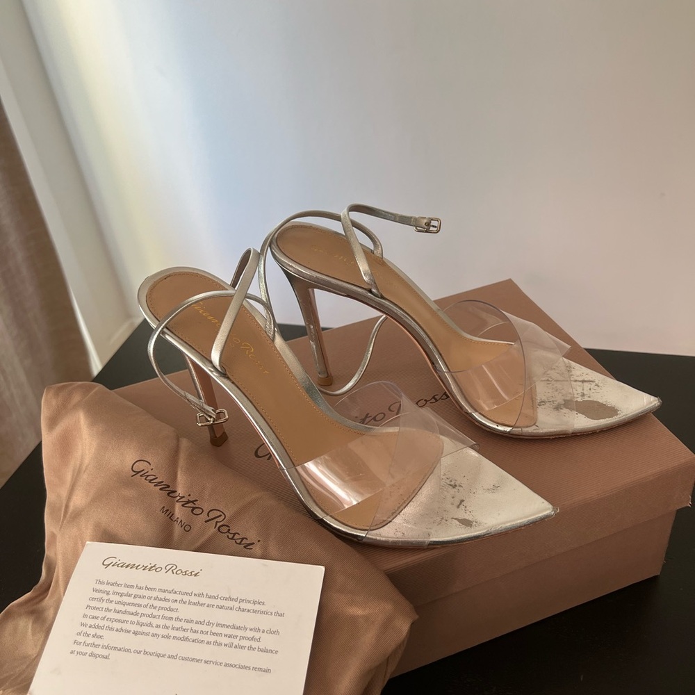 Gianvito Rossi Silver Women's Heels
